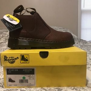 Dr. Martens river steel toe Chelsea boots